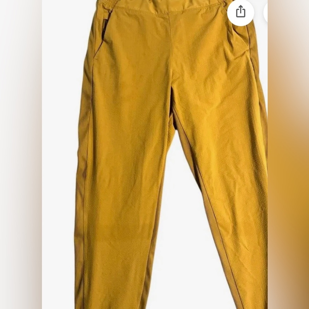 Athleta Mustard Brooklyn Joggers